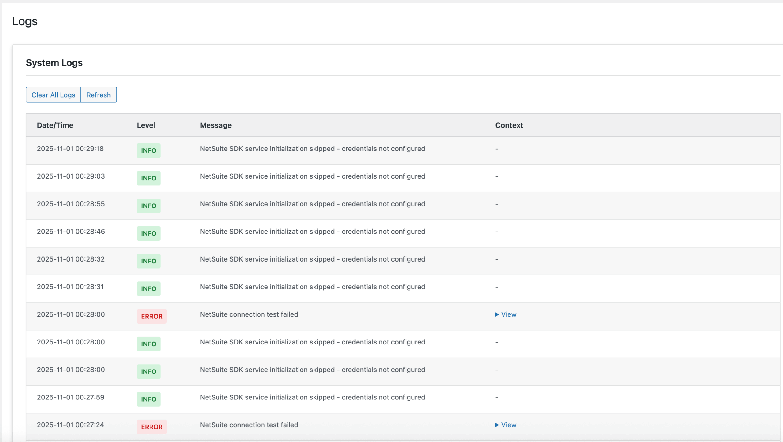 Logs - Debugging and troubleshooting