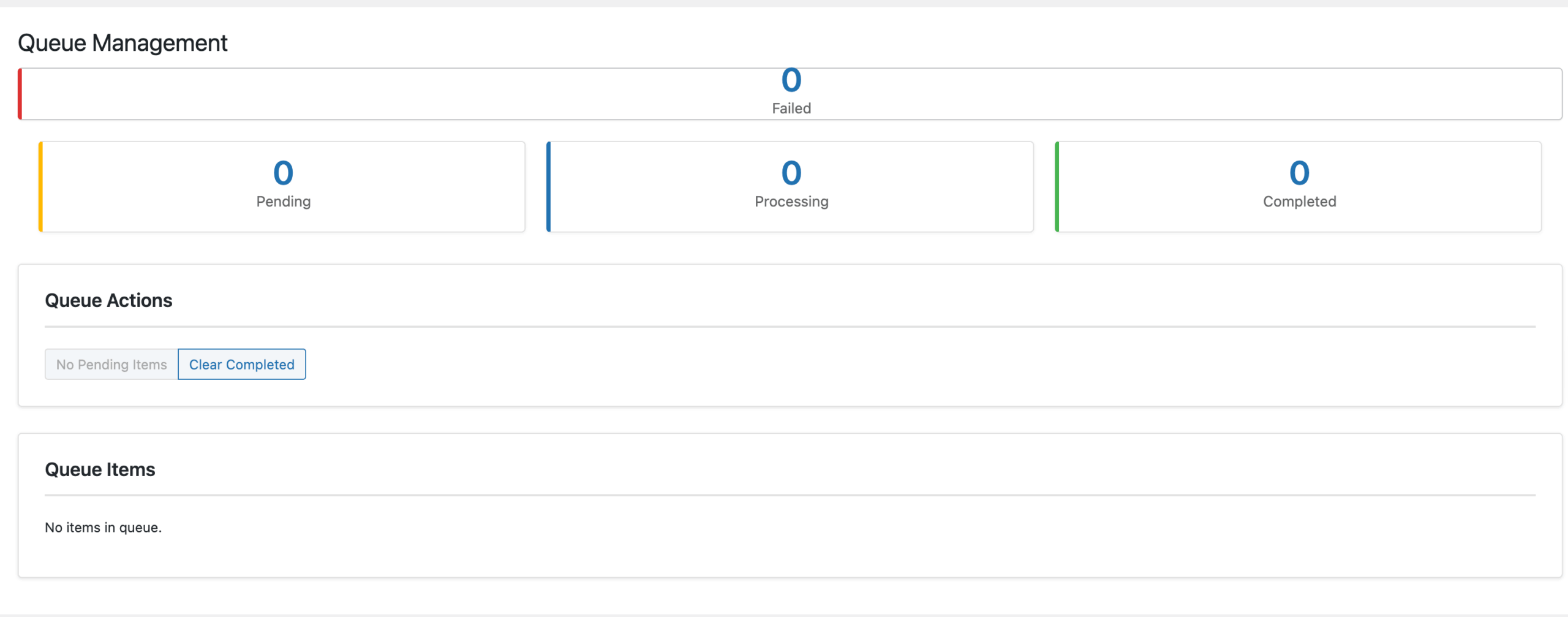 Queue Status - Monitor sync queue